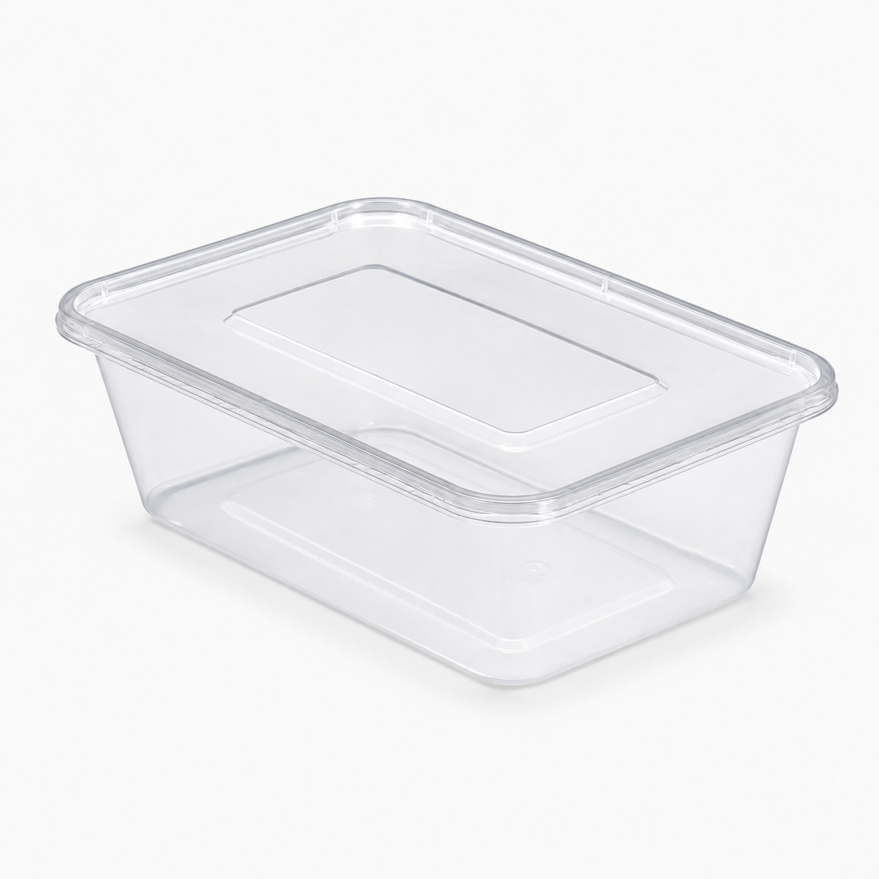 MG-F750 750ml Clear Rectangular PP Food Container with Lid