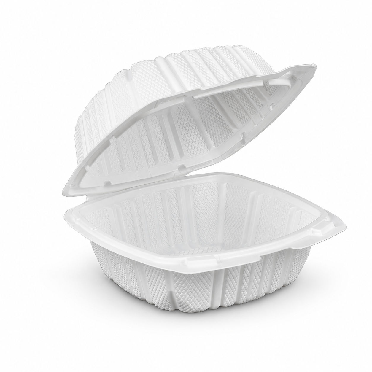 SL-663 6x6 Inch Single Compartment Smart Lock MFPP Clamshell Food Container