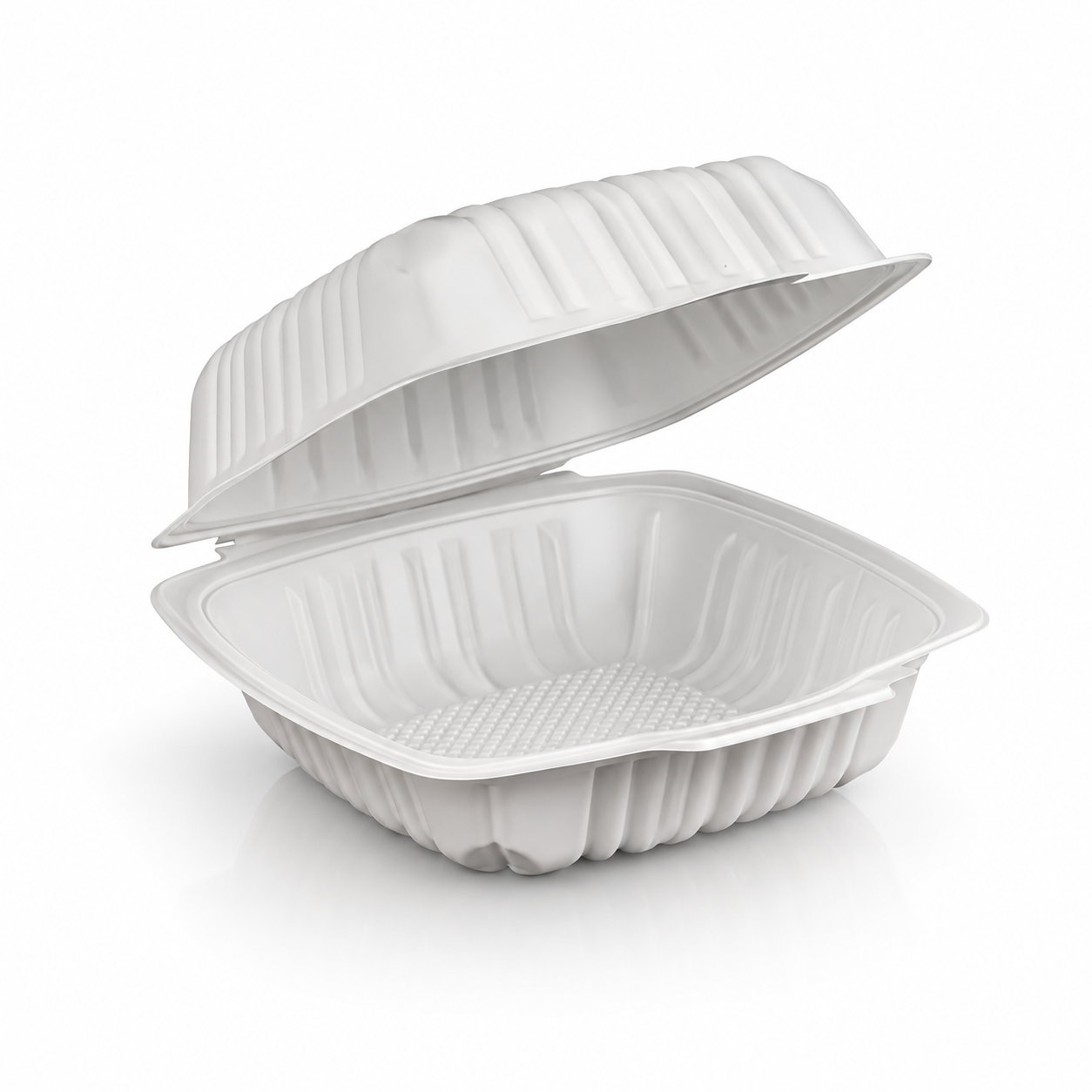 ZT-061 6 Inch Single-Compartment MFPP Clamshell Takeout Container