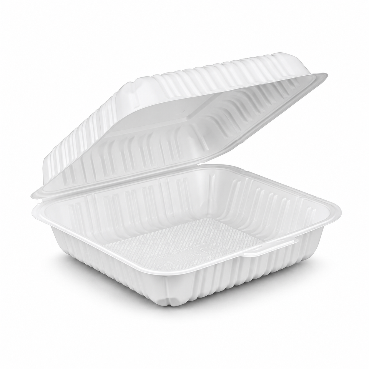 ZT-091 9 Inch Single-Compartment MFPP Clamshell Takeout Container